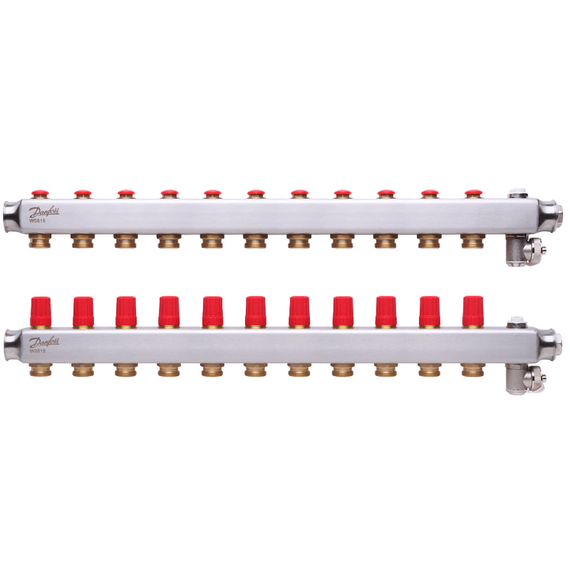 Колектор Danfoss SSM-3F з термоклапанами 11+11 -  - obigriv