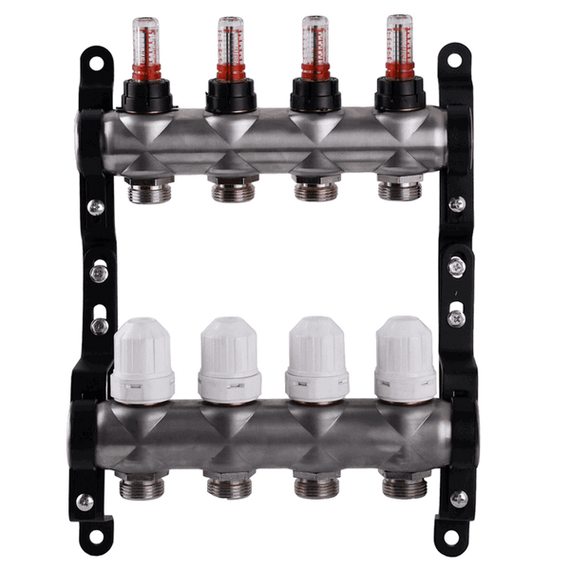 Коллектор ECO Technology с расходомерами 001N 1″ x4 -  - obigriv