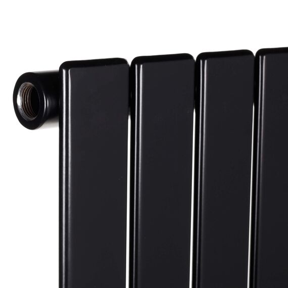 Трубчатый радиатор Betatherm Blende 1 1400x394 (чёрный-матовый, подключение №99) - изображение [image_num] - obigriv