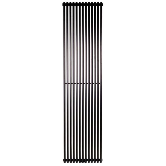 Трубчатый радиатор Betatherm Praktikum 2 2000x539 (чёрный-матовый, подключение №99) -  - obigriv