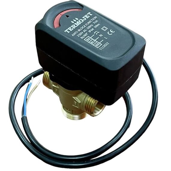 3-ходовой клапан Termojet ABF-ZV3-100 Dn25 з приводом -  - obigriv