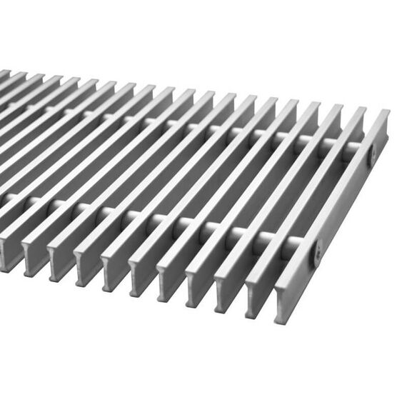 Решетка Carrera Сатин металлическая HT 230/2500, Длина (мм): 2500, Ширина (мм): 230 -  - obigriv