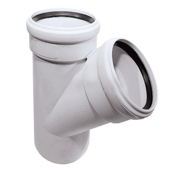 Тройник канализационный Ostendorf Skolan db 125/100х45 -  - obigriv