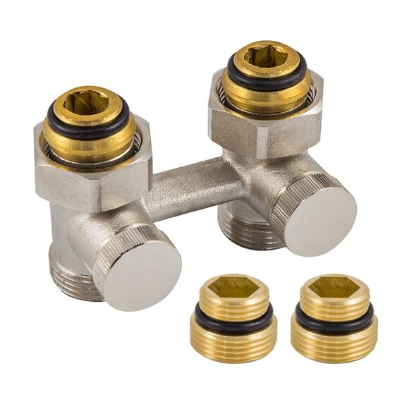 Узел нижнего подключения Schlosser G3/4x3/4 + 2 1/2x3/4 прямой -  - obigriv