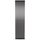 Трубчатый радиатор Betatherm Elipse 1 1800x445 (чёрный-матовый, подключение №99) -  - obigriv