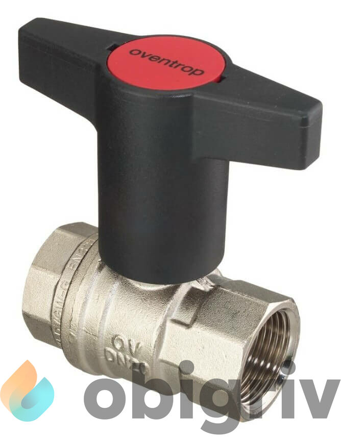 ? КРАН ШАРОВЫЙ OVENTROP \"OPTIBAL\" 1/2\" ВН.-ВН. 1077104 (Овентроп ...