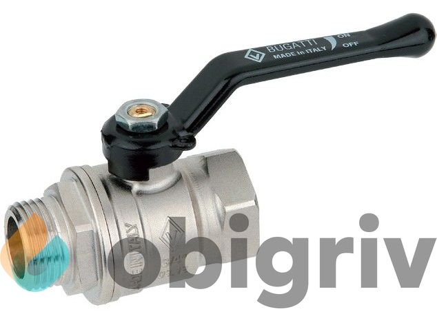 ? КРАН ШАРОВЫЙ BUGATTI ВН.-НАР. РУЧКА 1/2\" 605012 (Бугатти) — купить по ...