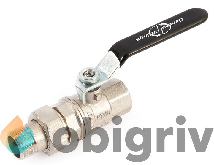 ? КРАН ШАРОВЫЙ С АМЕРИКАНКОЙ GENERAL FITTINGS 1\"1 /4 ПОЛНОПРОХОДНОЙ ...