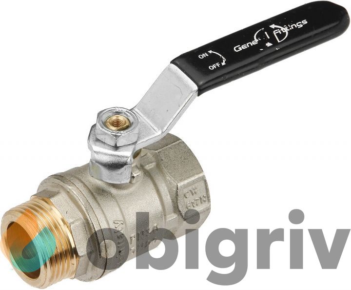 ? КРАН КУЛЬОВИЙ GENERAL FITTINGS 1\" ВН STANDART, РУЧКА 7S00L2N101000A ...